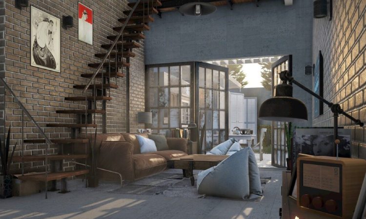 Konsep interior industrial, Sumber: arafuru.com