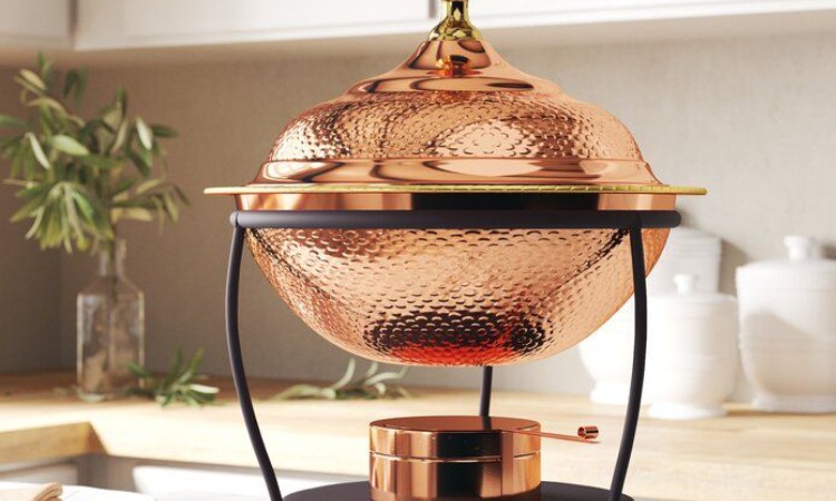 Chafing dish yang terbuat dari tembaga, Sumber: pinterest.com