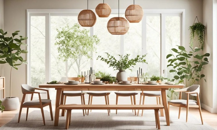 Desain Meja Makan Ala Japandi, Sumber: decorus.id